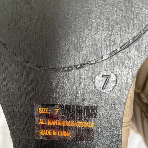 Source Unknown Tan Heeled Boots - Picture 5 of 9